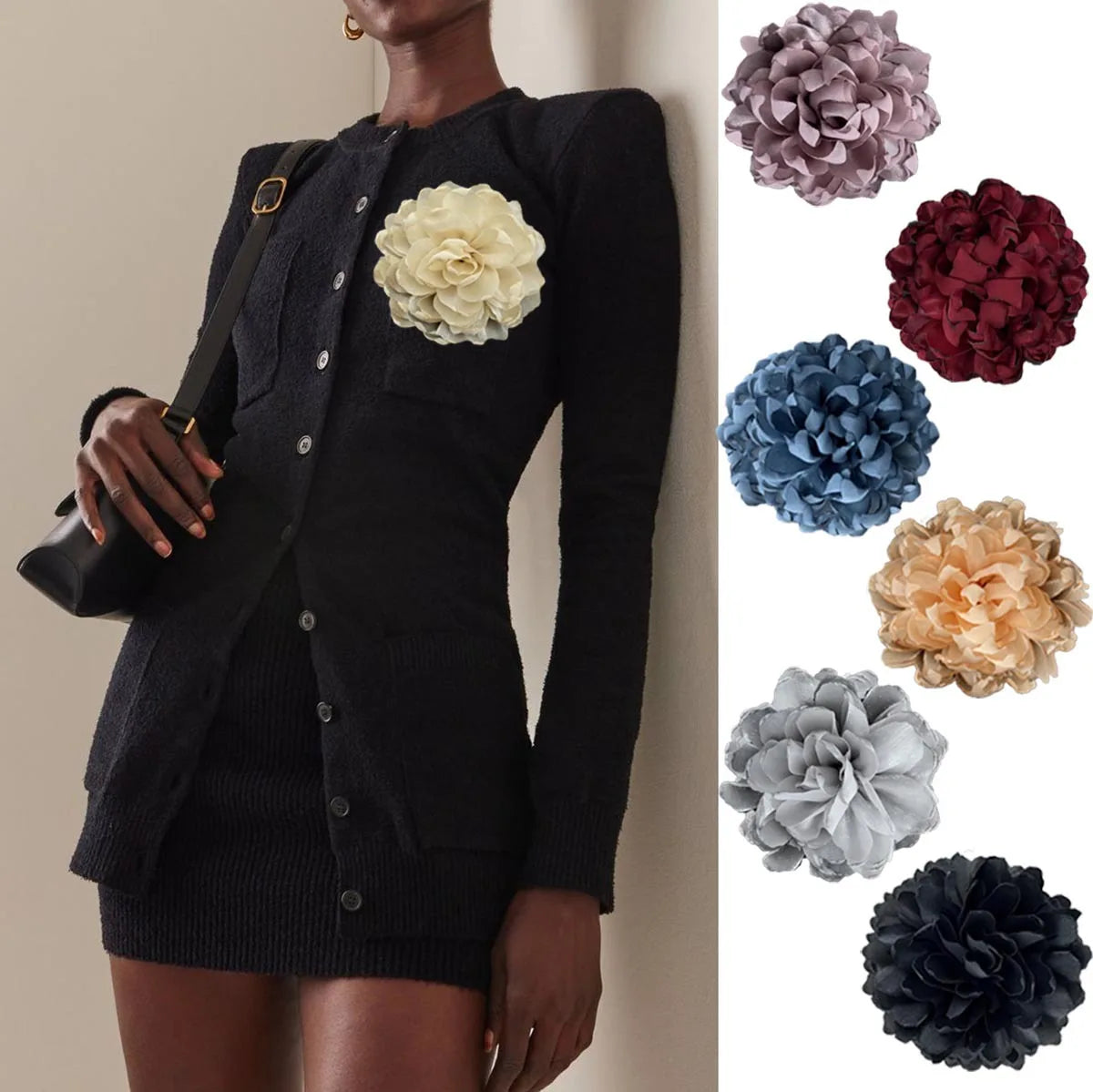 Multi-layer Flower Brooch Handmade Accessories Suit Sweater Coat Brooches Wholesale