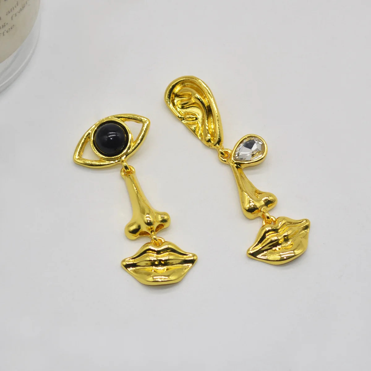 Retro Metal Eye Earrings Design Cool and Exaggerated Style Jewelry for Women