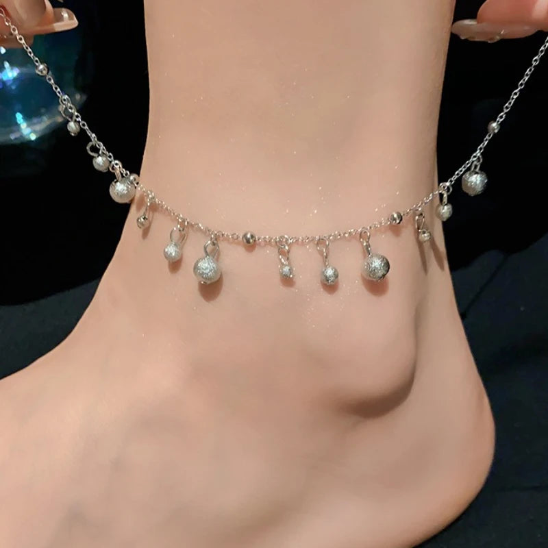 Tassel Ankle Chain Simple Foot Accessories Pendant Anklet for Women Party Jewelry Gifts